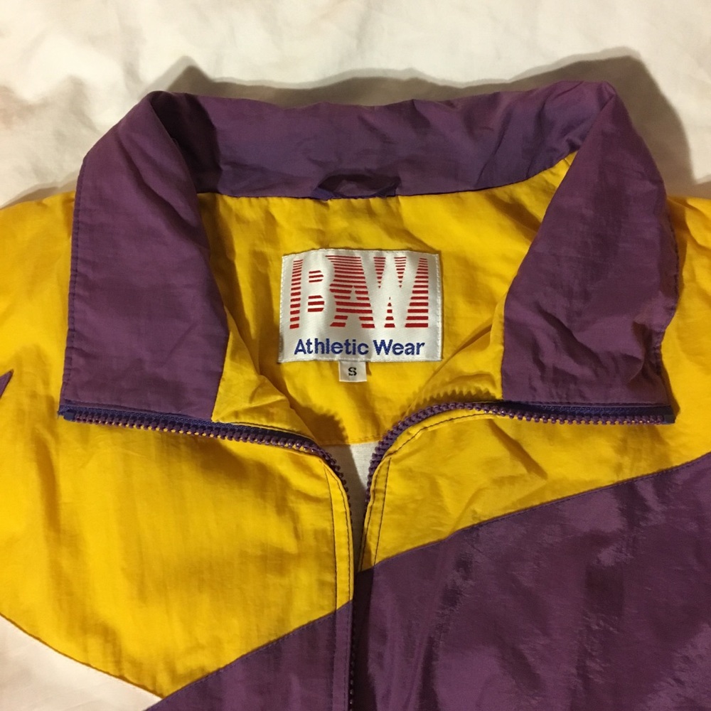 multicolor athletic windbreaker 😈